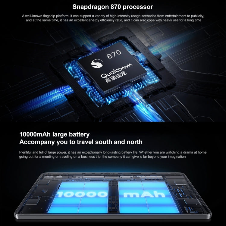 Dual Back Cameras, MIUI 13 Qualcomm Snapdragon 870 Octa Core up to 3.2GHz, 10000mAh Battery