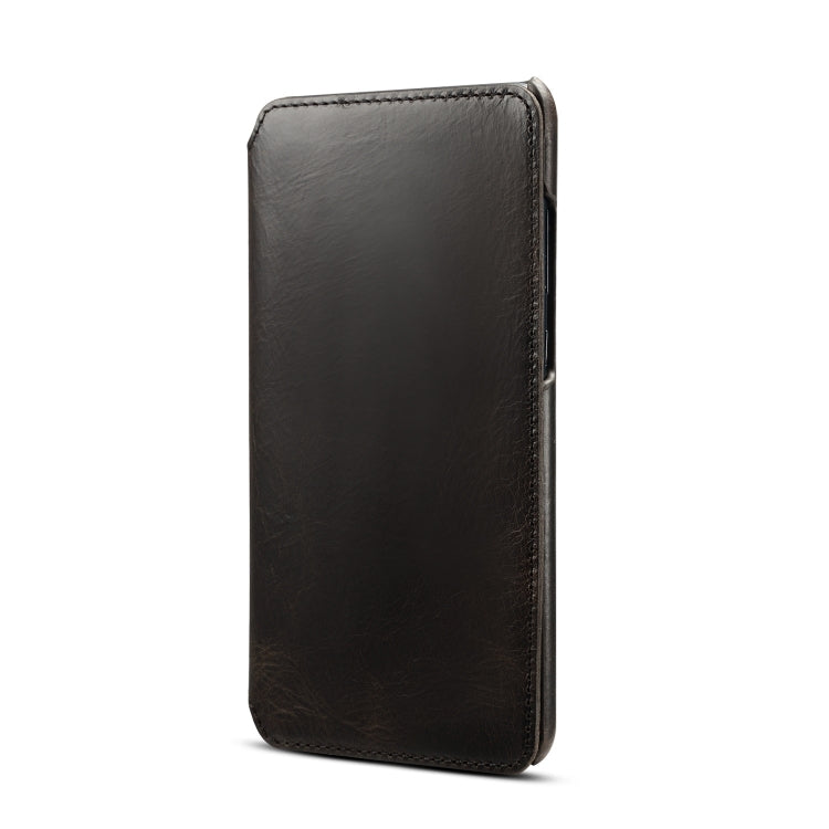 Oil Wax Cowhide Horizontal Flip Leather Case for Huawei Mate 20, with Card Slots & Wallet, For Huawei Mate 20