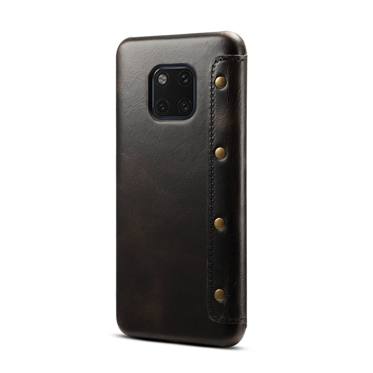 Oil Wax Cowhide Horizontal Flip Leather Case for Huawei Mate 20 Pro, with Card Slots & Wallet