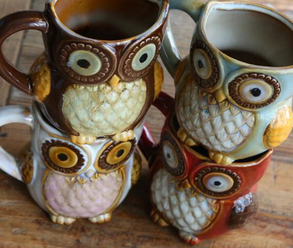 Owl Ceramic Cup - GALAXY PORTAL