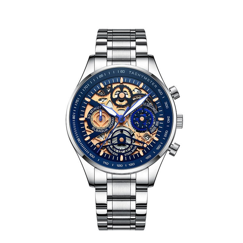 Multifunctional Skeleton Mechanical Design Watch Free Shipping - GALAXY PORTAL