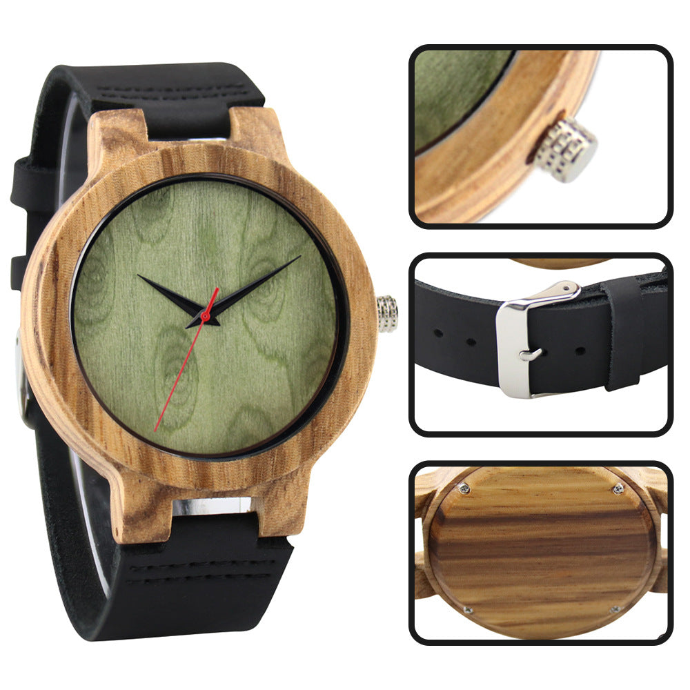 Simple Casual Wood Watch Men Free Shipping - GALAXY PORTAL