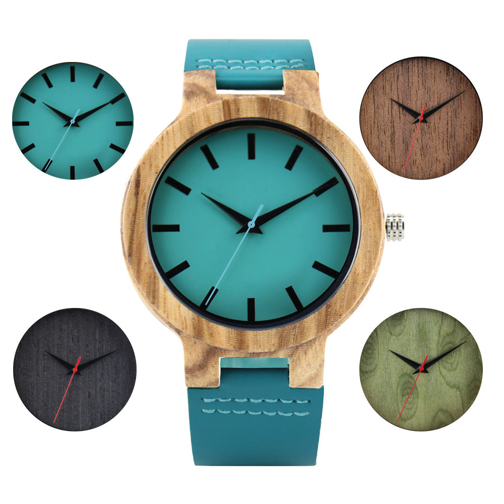 Simple Casual Wood Watch Men Free Shipping - GALAXY PORTAL