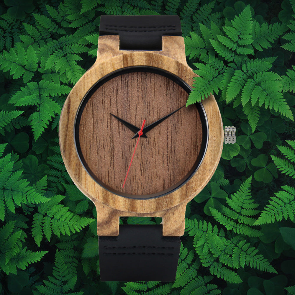 Simple Casual Wood Watch Men Free Shipping - GALAXY PORTAL