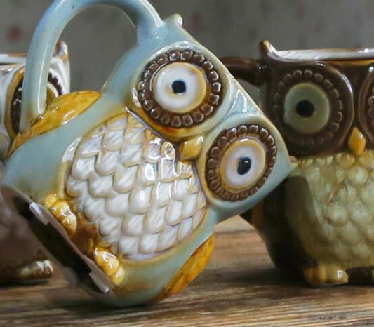 Owl Ceramic Cup - GALAXY PORTAL