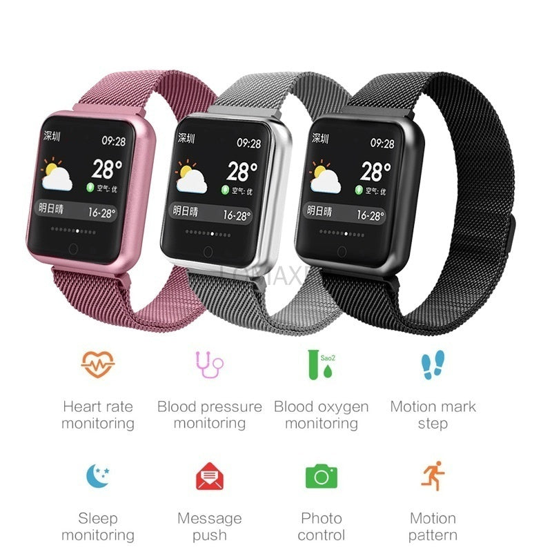 Bluetooth Waterproof Smartwatch for Women Heart Rate Monitor For Android &  IOS