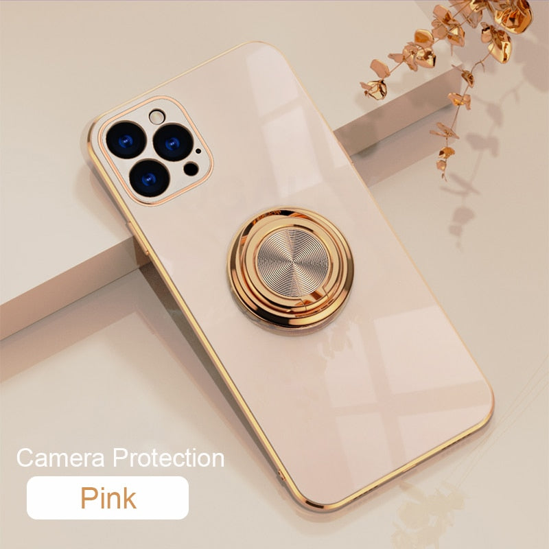 Original Silicone Cover For iPhone 12 12 Pro Max 11 Pro Max Cover Case For iPhone 12 mini luxury Plating Phone Case for iphone11