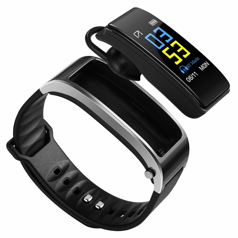 Y3 PLUS Bluetooth Headset Smart Bracelet 2 in 1 watch with earbuds Wristband smart watch health monitoring Sports Earphone and Mic