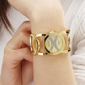 BAOSAILI BSL089 Fashion Luxury Crystal Gold Color Dress Wristwatch For Women Ladies Quartz Watch - GALAXY PORTAL