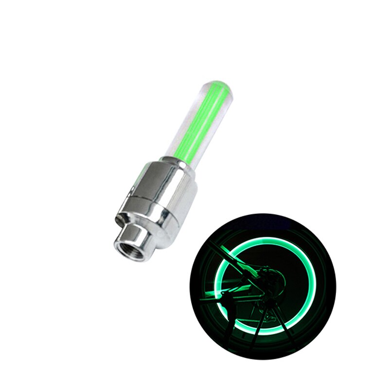 1/2Pcs Neon Lights Tire Wheel Valve Cap Light LED