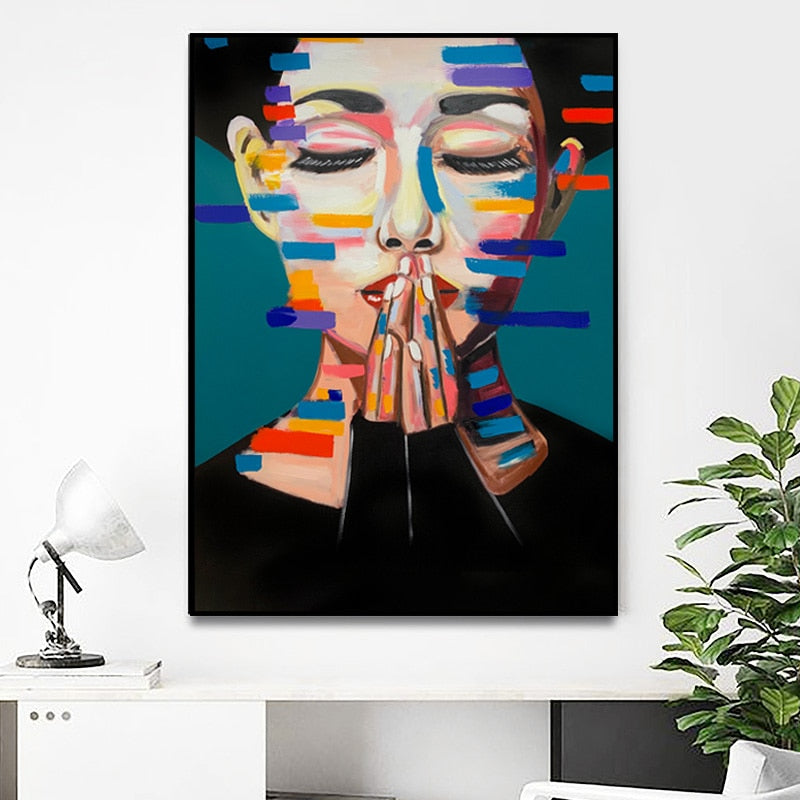Wall Art Paintings For Home Pictures Abstract Figure Painting Art Prints Poster Home Decoration for living room Portrait Art
