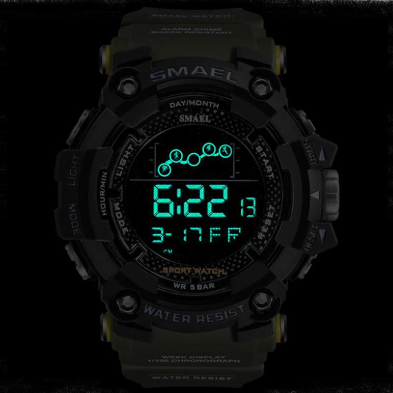 Mens Watch Military Water resistant SMAEL Sport watch Army led Digital wrist Stopwatches for male 1802 relogio masculino Watches