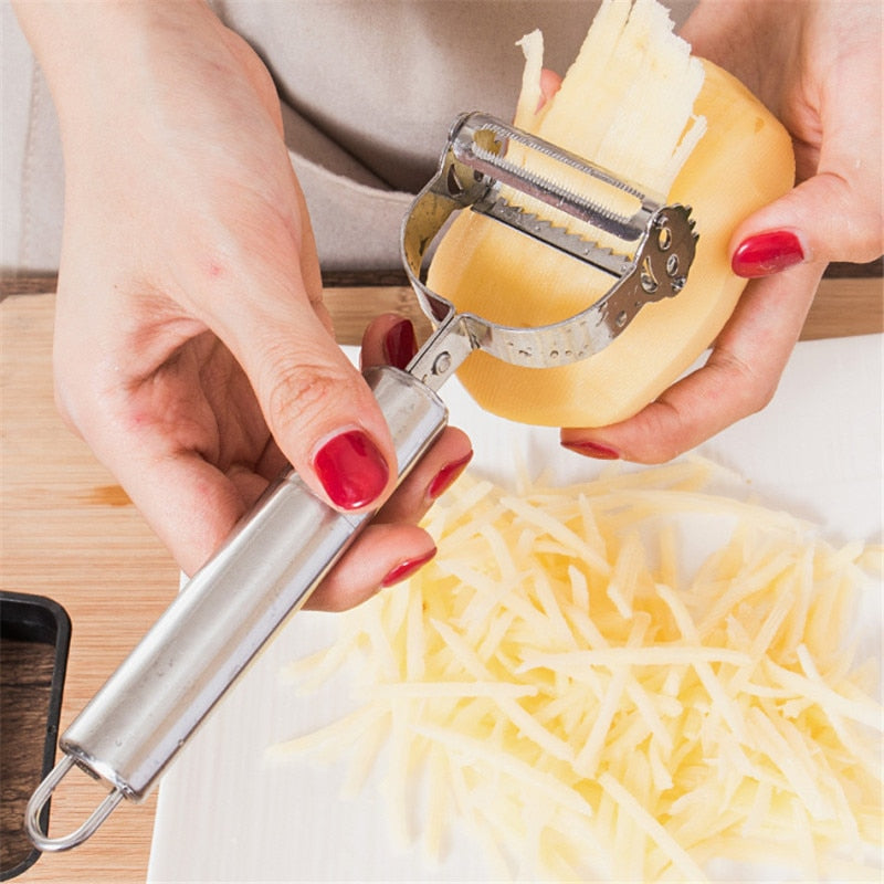 Stainless Steel Peeler Vegetable Cucumber Carrot Fruit Potato Double Planing Grater Planing Kitchen Accessories Kitchen Gadget