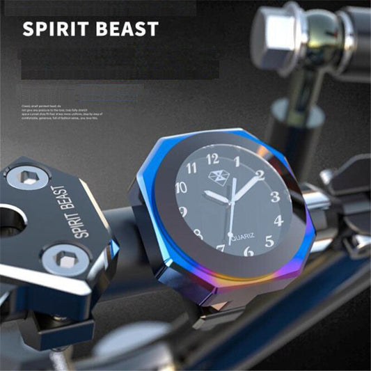 SPIRIT BEAST Motorbike Clock Parts Scooter Decorative Hour Bell Waterproof Electronic Bell Watches Sports