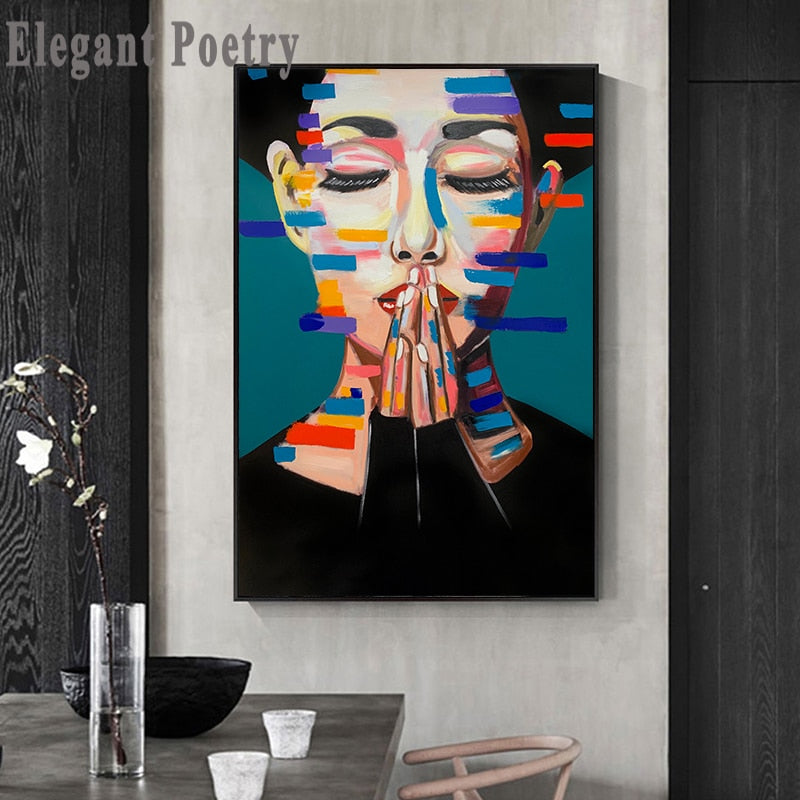 Wall Art Paintings For Home Pictures Abstract Figure Painting Art Prints Poster Home Decoration for living room Portrait Art