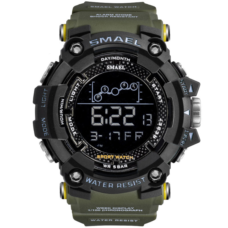 Mens Watch Military Water resistant SMAEL Sport watch Army led Digital wrist Stopwatches for male 1802 relogio masculino Watches