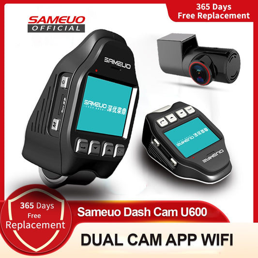 Sameuo U600 Dash Cam 2K Rear View Camera Video Recorder Auto Dashcam WIFI For Car Camera 1080P Reverse Dvr 24H Parking Monitor