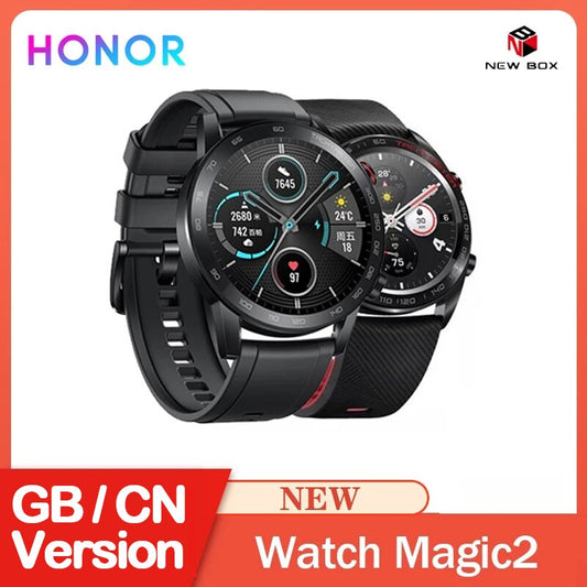 Honor Magic 2 SmartWatch GPS 46mm NFC Payments Bluetooth 5.1 Blood Oxygen Indie Music Playback Working 14 Days Life  Ver