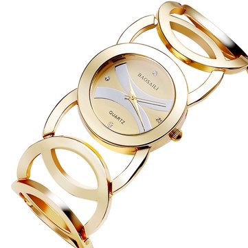 BAOSAILI BSL089 Fashion Luxury Crystal Gold Color Dress Wristwatch For Women Ladies Quartz Watch - GALAXY PORTAL