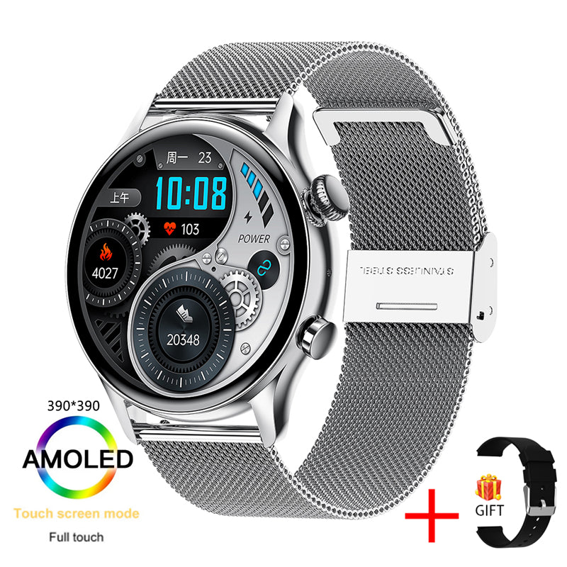 2022 NFC Smartwatch Men AMOLED 390*390 HD Screen Always display the time Bluetooth Call IP68 Waterproof Smart Watch For Xiaomi