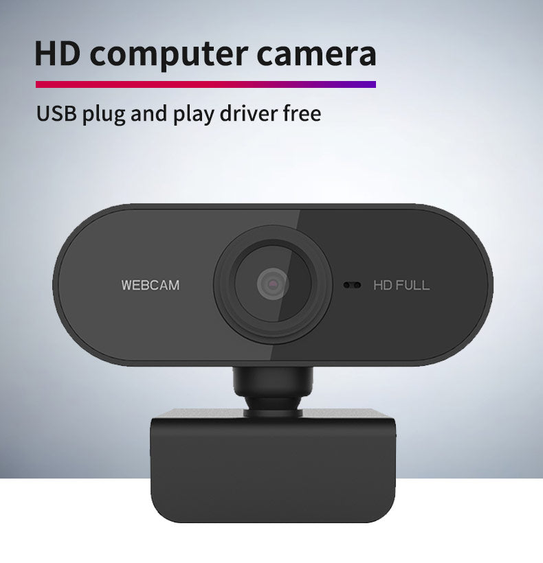 Webcam 1080P Full HD Web Camera With Microphone USB Plug Web Cam For PC Computer Mac Laptop Desktop YouTube Skype Mini Camera - GALAXY PORTAL