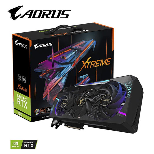Brand New GIGABYTE AORUS GeForce RTX 3090 XTREME 24G GDDR6X 384Bit PCI-E4.0 E-Sports Gaming Graphics Card RTX3090 Video Card - GALAXY PORTAL