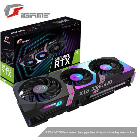 Full New Colorful RTX 3080 Graphics Card GPU iGame GeForce RTX 3080 Ultra OC 10G 1710-1755MHz GDDR6X 320Bit Gaming Graphics Card - GALAXY PORTAL
