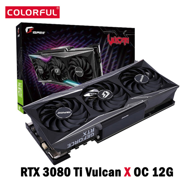 Colorful iGame GeForce RTX 3080 Ti Vulcan X OC 12G PC Gaming Video Graphics Card 12GB 384Bit GDDR6X 8nm 1665MHz 8Pin*3 HDMI+DP*3 - GALAXY PORTAL