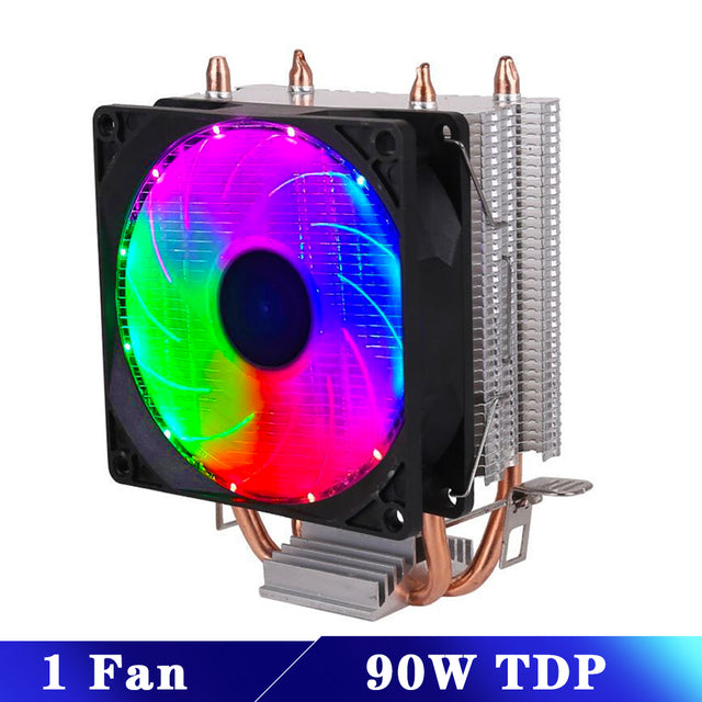 Efficient Cooling CPU Cooler Fan 3pin For Intel LGA 1150 1151 1155 1156 775 1200 AMD AM3 AM4 Quiet Ventilador Silent Radiator - GALAXY PORTAL