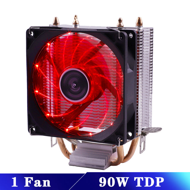 Efficient Cooling CPU Cooler Fan 3pin For Intel LGA 1150 1151 1155 1156 775 1200 AMD AM3 AM4 Quiet Ventilador Silent Radiator - GALAXY PORTAL