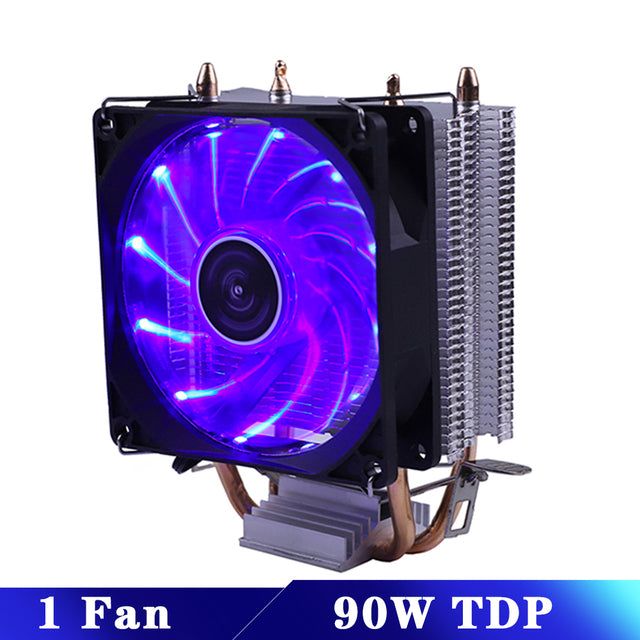 Efficient Cooling CPU Cooler Fan 3pin For Intel LGA 1150 1151 1155 1156 775 1200 AMD AM3 AM4 Quiet Ventilador Silent Radiator - GALAXY PORTAL